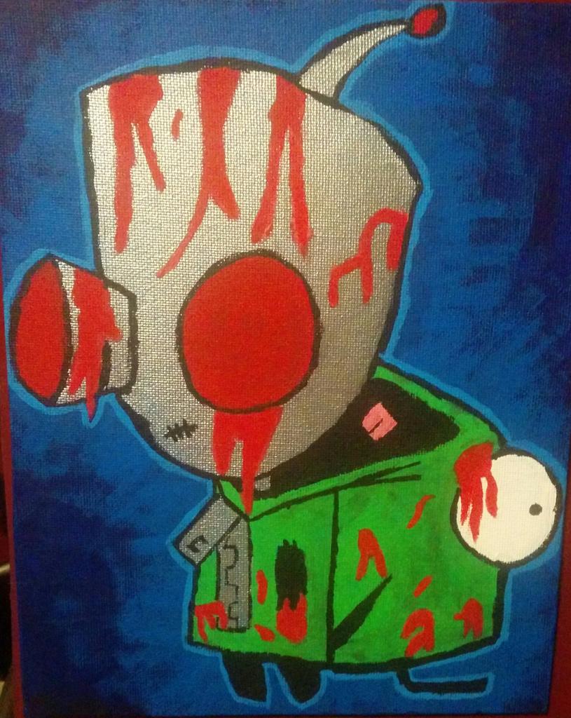 MissValandrah's tweet photo. #bloodyGir had to do something to make #gir pop off the background. Fairly pleased with how this came out. http://t.co/S4REW72zwu