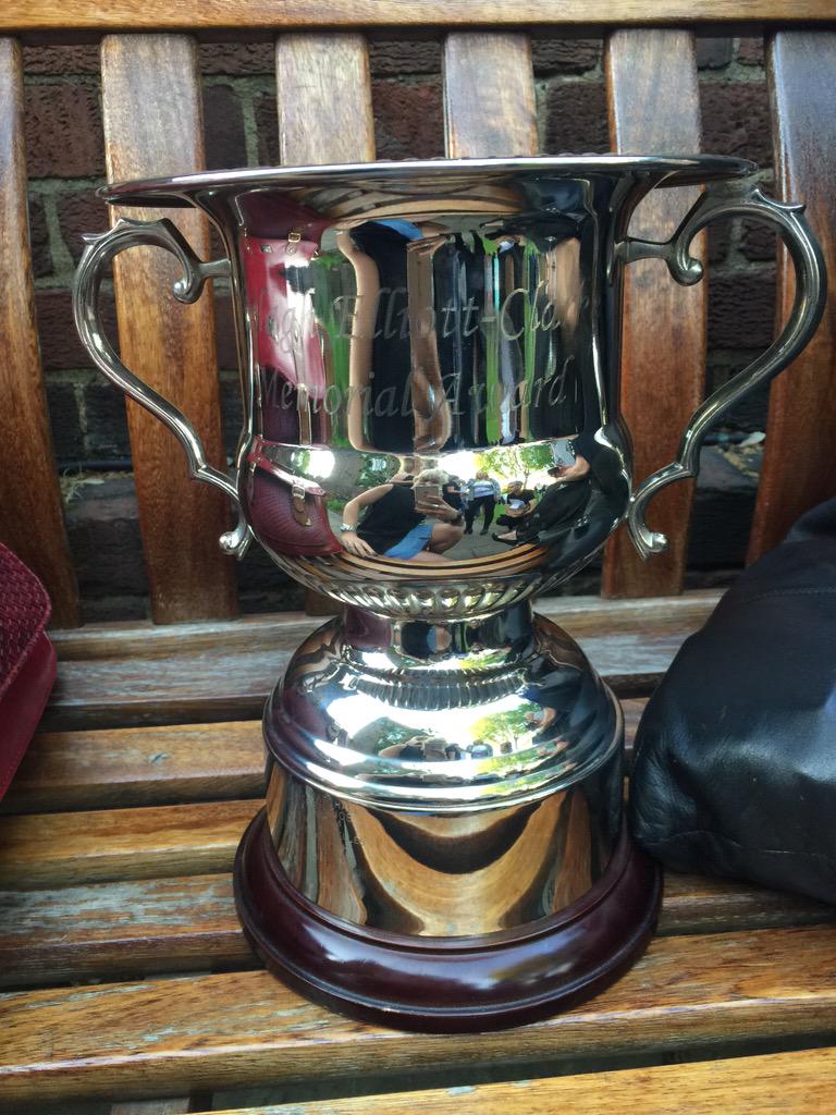 Proud to be bringing home the Sheilah Elliott Clarke trophy for teacher with most accolades in the Janet Cram 2015