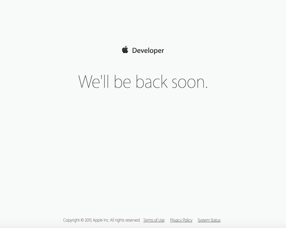 iPodcast_net's tweet photo. پورتال توسعه دهنده های اپل به خاطر WWDC از دسترس خارج شده. http://t.co/EFj48xJtHB