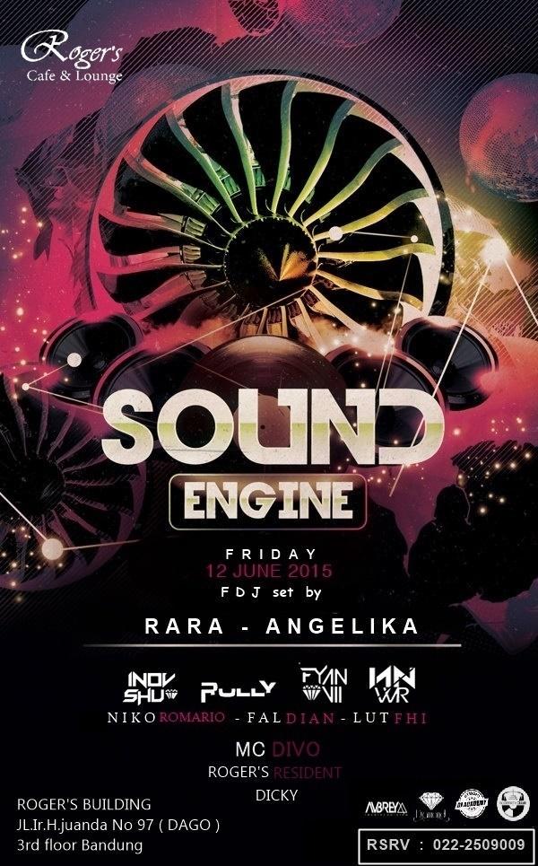 #TOMORROW June'12th "SOUNDENGINE" <a href="/RogersCafeDago/">Roger's Cafe Lounge</a> w/ @INOV234 <a href="/llyrull/">Rully sadio</a> @FYAN_DMND @IIANFMS <a href="/NikoRomario/">Niko</a>