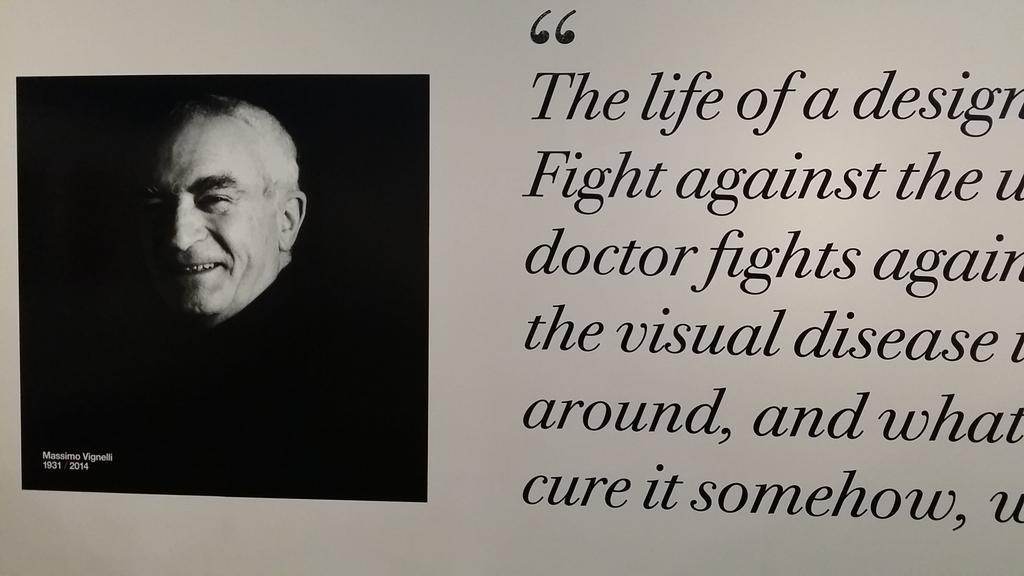 deidigital's tweet photo. La @BcnDesignWeek recuerda al gran Massimo Vignelli. No te pierdas la #expo. @BCD_barcelona #BDW15 http:/http://t.co/SKgm619TFx