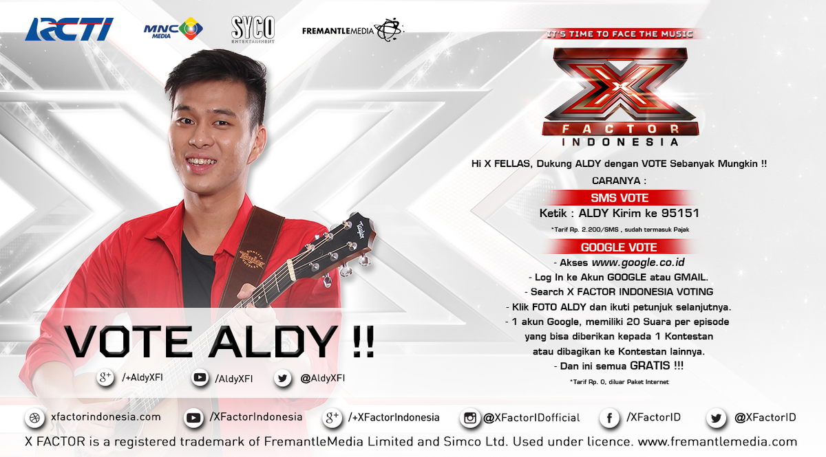 XFactorID's tweet photo. Nah, buat yg mau dukung @AldyXFI, caranya ada 2 dan bisa km liat di gambar! #XfactorID @OfficialRCTI http://t.co/zZOohJ2VrZ