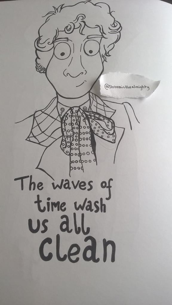 Happy birthday colin baker !! Here\s a random sixth doctor drawing I did  