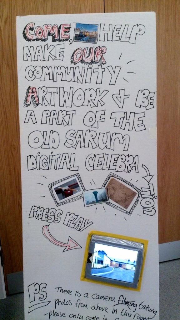 MATSalisbury's tweet photo. lovely day @OldSarum_CR community centre opening, creating digital artwork for @5x5x5create @PenAHay @jamesaldridge4 http://t.co/No9leI9m3x