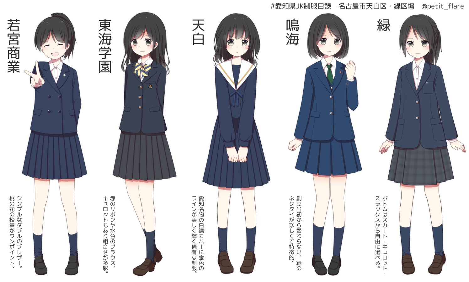愛知県jk制服目録 尾張編 まとめ Twitter