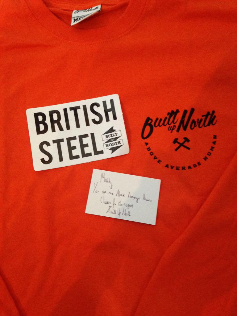 mattyclark1222's tweet photo. Love it #BuiltUpNorth #BuiltUpNorthArmy #AboveAverageHuman http://t.co/L5EdbikcnZ