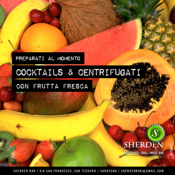 Rinfresca la tua estate con i nostri #cocktails &amp; #centrifugati di frutta fresca esotica <a href="/SherdenBar/">Sherden</a>