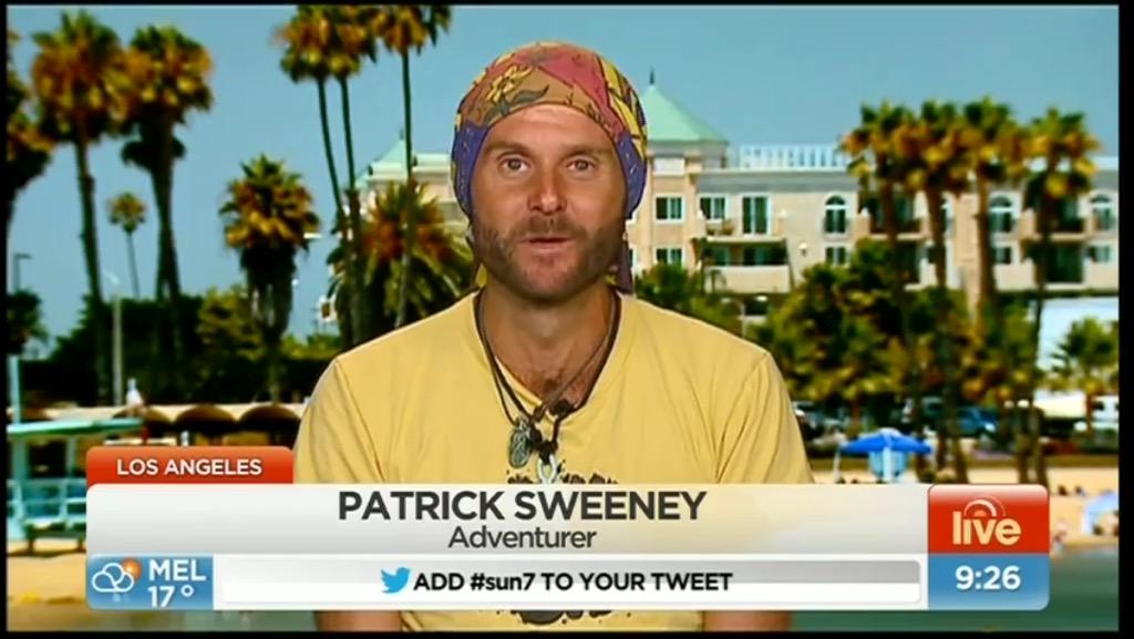 mrdaverobbo's tweet photo. News piece via @sunriseon7 with #PatrickSweeney talking about running across America:
https://t.co/pFy63geqvO #sun7 http://t.co/V7kn8t56Yk