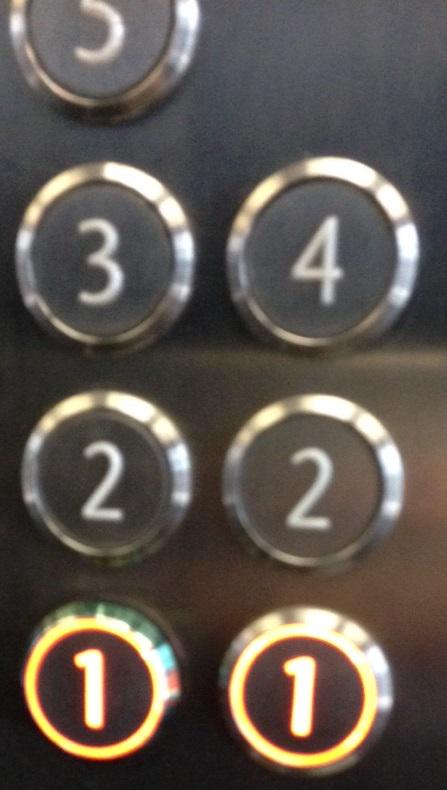 sboneham's tweet photo. Slightly confusing lift buttons in an unfamiliar building. Luckily our meeting was on the unique 5th floor :) http://t.co/hZ64nbaFeM