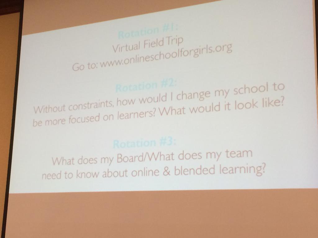 LauraFBlackburn's tweet photo. NCAIS Heads at Annual Summer Heads Conference. @brad_rathgeber thought provoking online/blended learning conversation http://t.co/Ex99n88gvb
