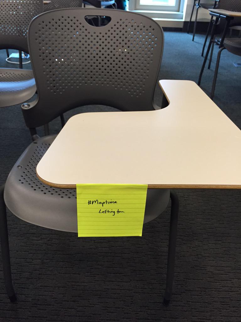 MaptimeHQ's tweet photo. We're setting up for the #Maptime summit and have a seat ready for @maptimeLEX #maptimeWars http://t.co/02CTGG03s5