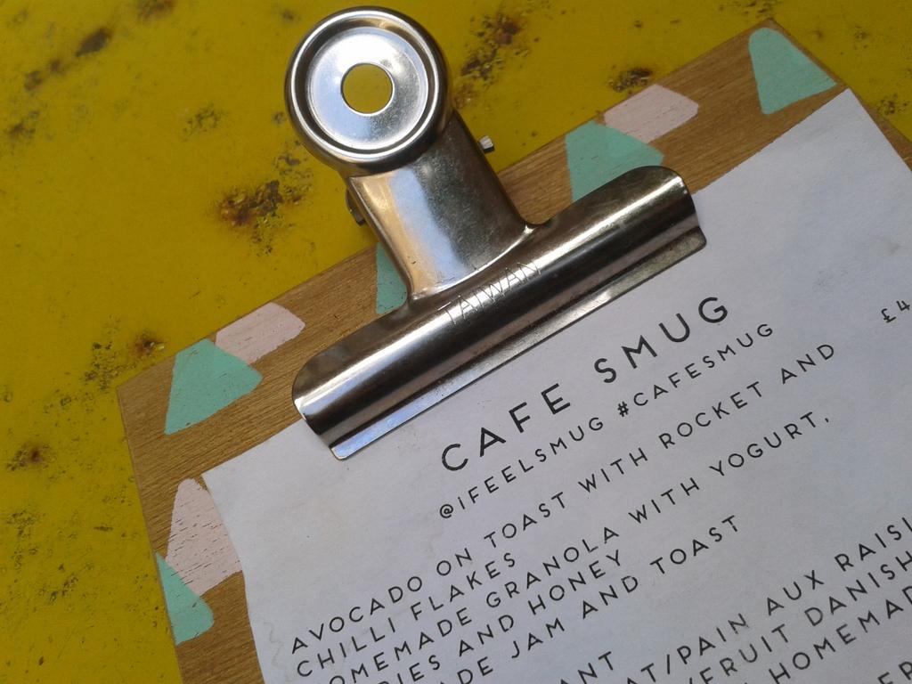hunkimori's tweet photo. Stopped for a cuppa. Only in Islington would you find a cafe called Smug ;) http://t.co/xy18CakUQB