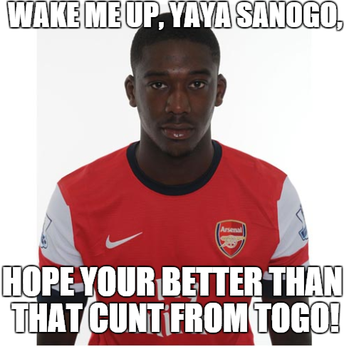 FootyFansChants's tweet photo. Arsenal fans still can't resist a having dig!!! http://t.co/icLhZbamac