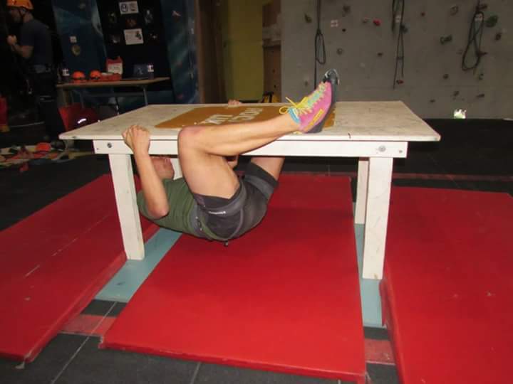 dajchin's tweet photo. The @summitcentre1 #TableTopChallenge... I will beat it this summer! #DefeatedForNowButNotForever #climbing http://t.co/lsxpD7dbeT