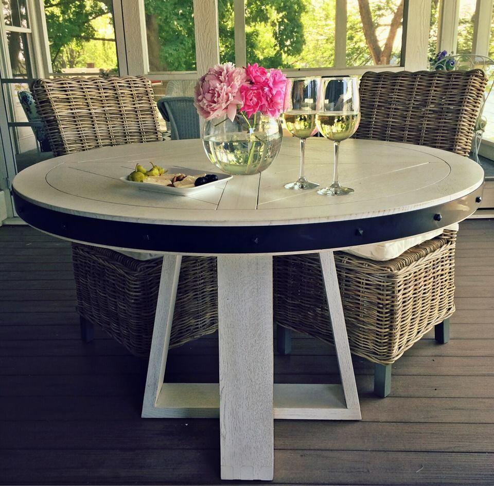 COASTWORTHY's tweet photo. Cheers to the weekend!  #CoastworthyStyle #whiteoak #table #syracuselake #wawasee #coastal #lake #summer #furniture http://t.co/XVeo1P93Wd