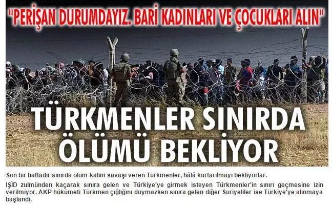 Türkiye Sınırında Mahsur Kalan
Türkmenler
AİLELERİMİZİ ALIN BİZ ÇARPIŞIP ÖLECEĞİZ
#TürkmenlereKapılarıAçın
@JeansBiri