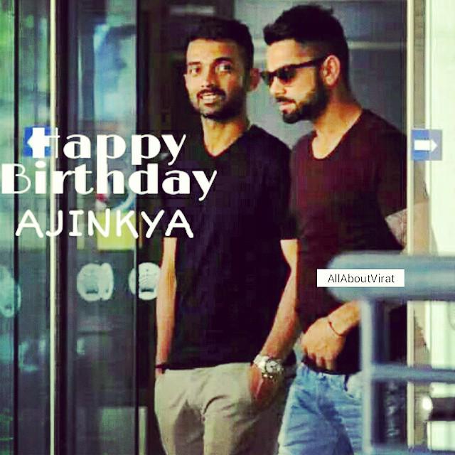 Happy Birthday Ajinkya Rahane    # ... 