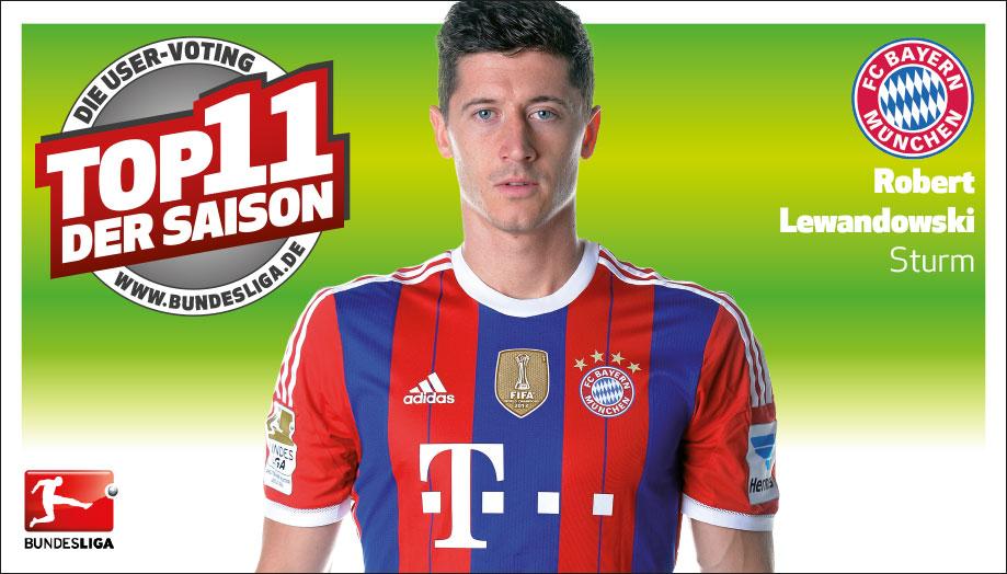 Bundesliga_DE's tweet photo. Top-11: Lewandowski gewinnt die Wahl auf der Mittelstürmerposition! http://t.co/Ezx3MXup5B
@lewy_official @FCBayern http://t.co/WbekA0T3ya