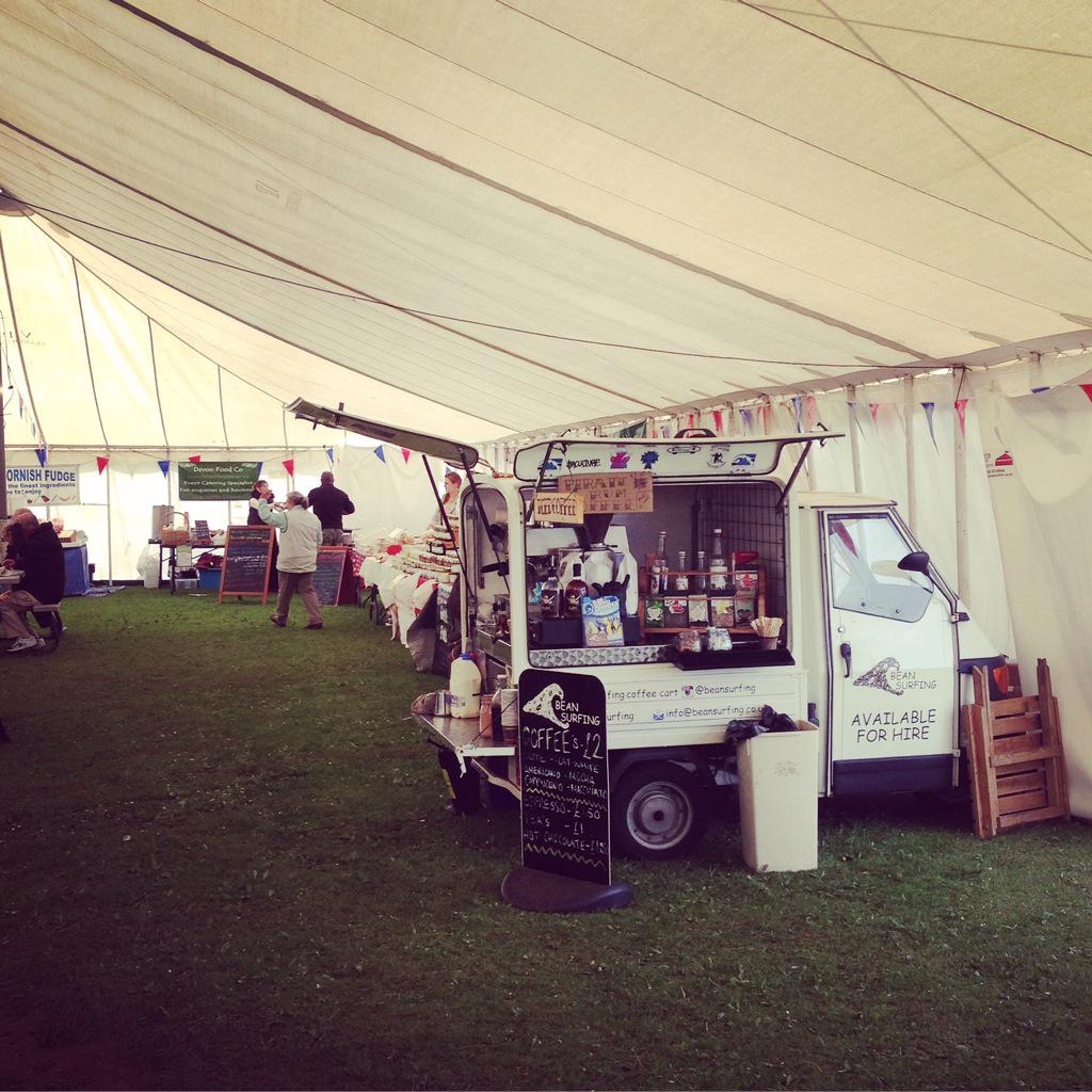 Morning all. I'm serving up beantastic goodness and cheeky pirate rum coffees at holsworthy food festival from 11-11