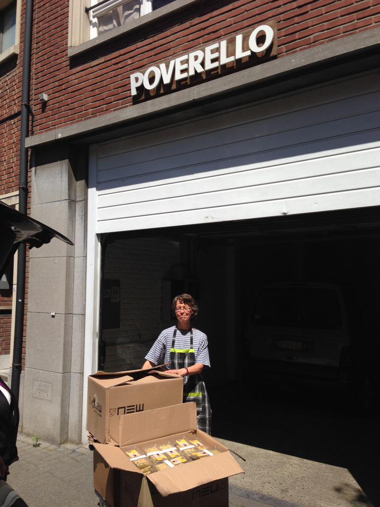 We schenken de rest van de lunch aangeboden door @StarMeal1 aan poverello.be #vc2015