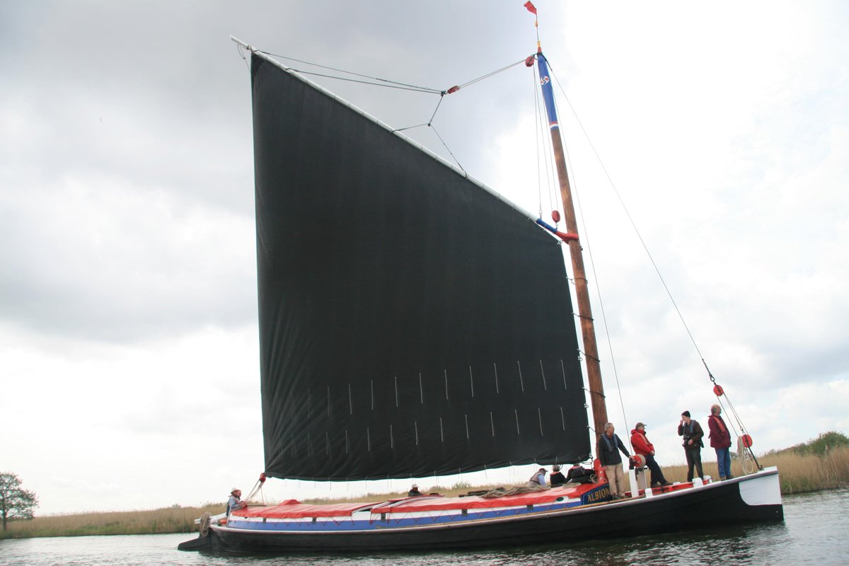 4 berths available Day Cruise Sat 20th June start/finish Ludham £30 for Trust members or £35 wherryalbion.com/events/