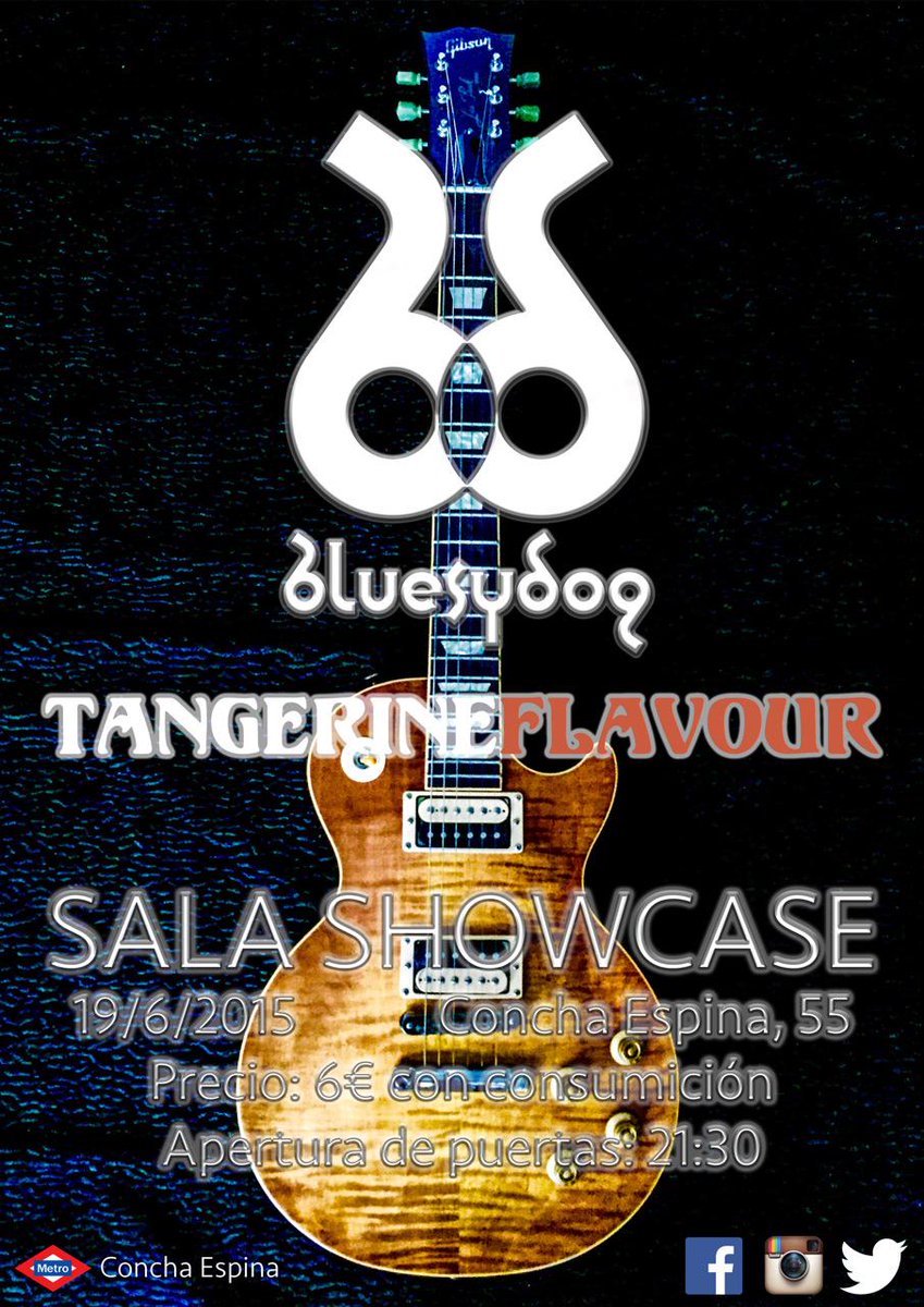 TangerineFlav's tweet photo. CONCIERTO #TangerineFlavour + @DogBluesy
19 JUNIO 2015 - Sala Showcase de Madrid @ShowcaseMadrid #TFShowcase http://t.co/8WTgRueN5l