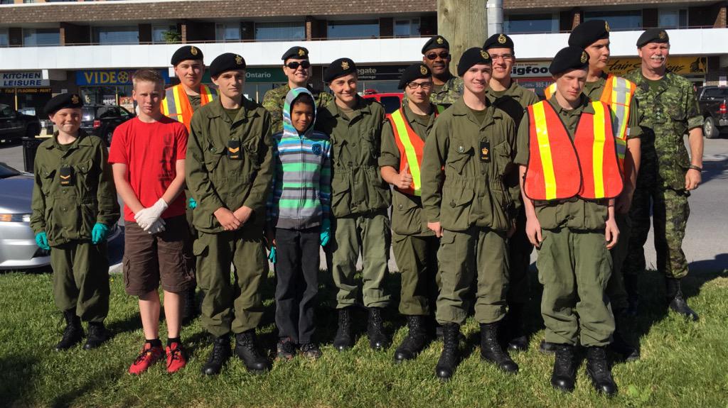 Troops 1 &amp; 2 of our local <a href="/41RCACC/">#41 PPHS RCACC</a> about to quick of their Community Clean-Up. See a piece of garbage - pick it up.