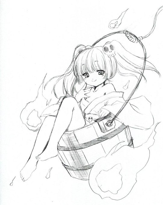 気分転換にキスメ
白骨投げ設定をデザインに入れて、足を出してみた
・・・なんだか違うキャラみたいだw 