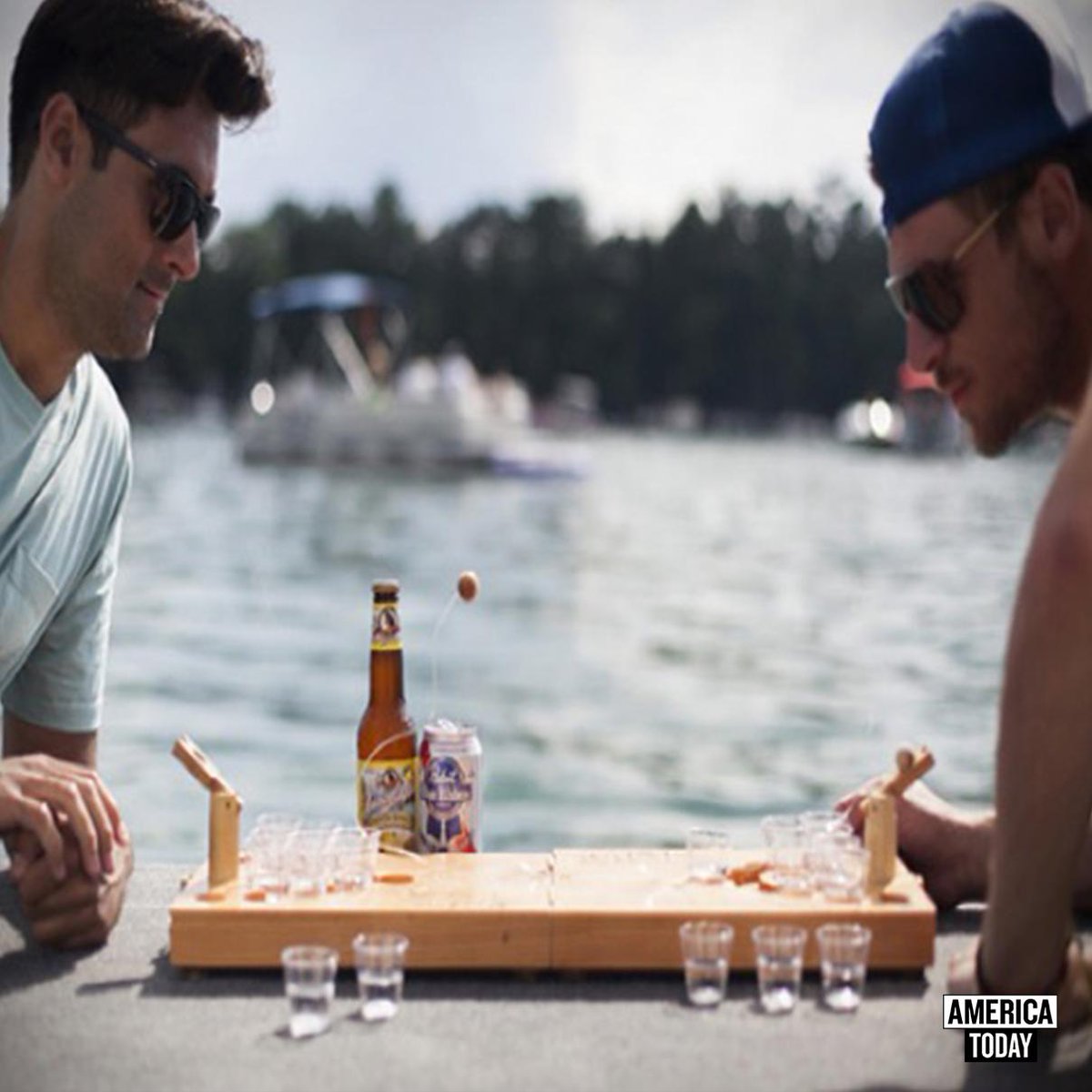 America_Today's tweet photo. Summertime, turning life inside out. #AmericaToday #Beerpong #MiniBeerpong #Summer http://t.co/rfQEcsjedZ