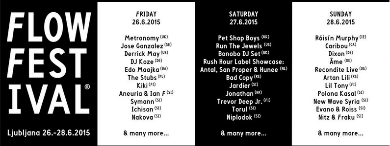 radijsko's tweet photo. Tune into @studenttalklj this week to hear all about @FlowFestivalLJ - check out that amazing line up! #Festivals http://t.co/wUOMCd9QUS