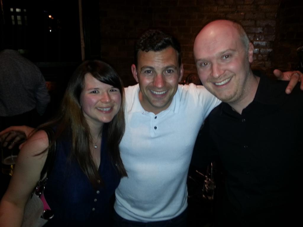 dogmop's tweet image. Got to meet @thebuxtonblog last night. Very nice chap, I may have been drunkenly rambling on about GP2 though.