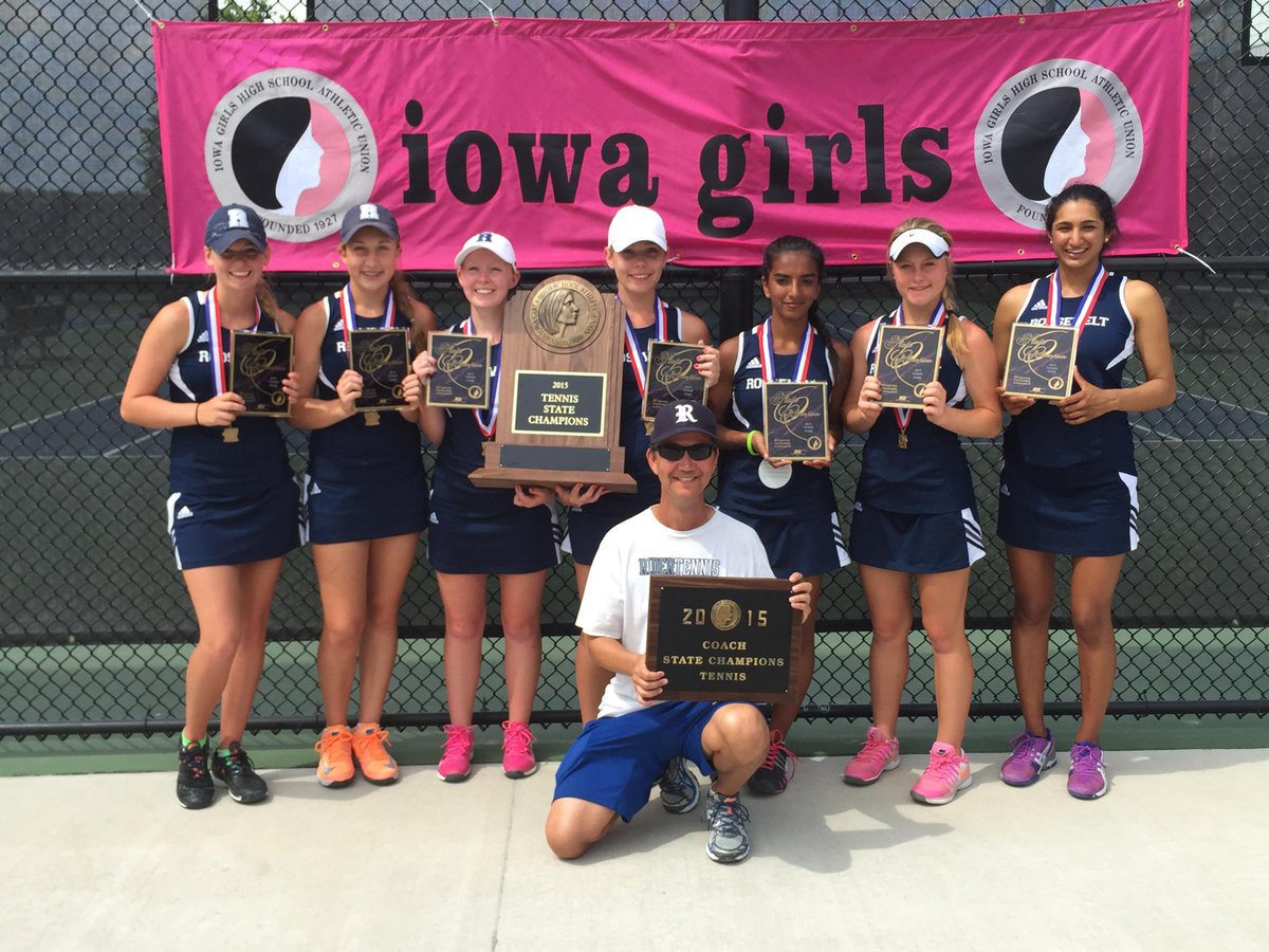 Congratulations to the Class 2A team tennis state champions: Des Moines Roosevelt. 1st ever team tennis title.