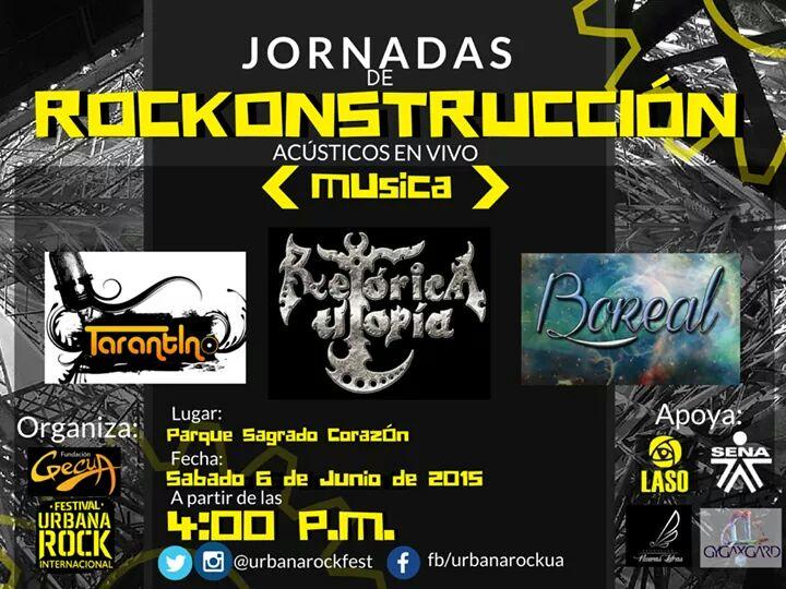 Además de estas bandas, habrá micrófono abierto! Te esperamos! #YoRockonstruyo