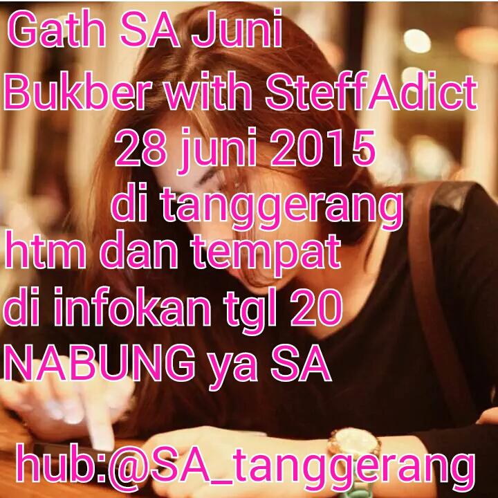 SA_tanggerang's tweet photo. Spesial gath ramadhan bukber bersama SA:) yg SA jakarta-tanggerang ikut yuu htm dan tempat menyusul http://t.co/TgJvb2lNSr