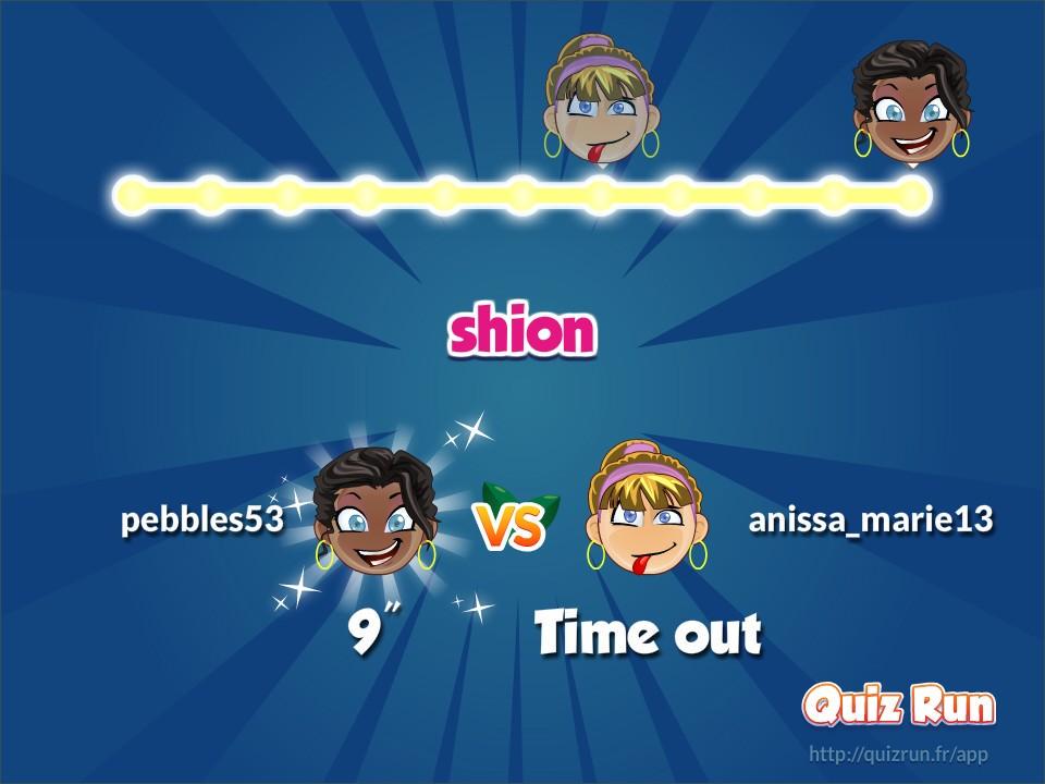 Michell09188338's tweet photo. I defeated anissa_marie13 in Quiz Run. My username is pebbles53, download the app! http://t.co/wP7me5KSi7 http://t.co/T90hzUDNgv