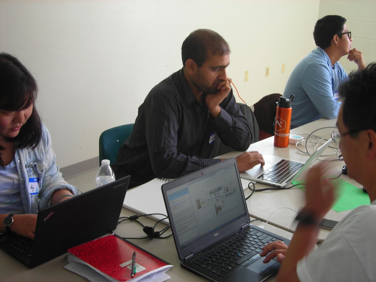 codenovabrigade's tweet photo. Civic hacking to help foster children with @sudarshanag working hard at #hackforchange #hackforchangenova http://t.co/J4RjaY8el1