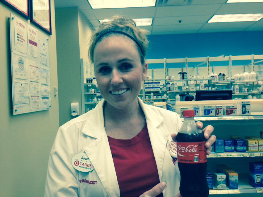 Sharing a Coke and  a smile!