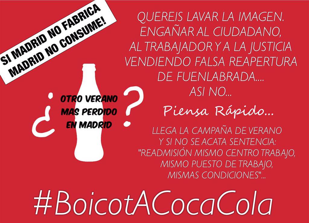 juankarmv's tweet photo. @felixxx63 @ChussmariaM @Maluivinvid @TaniaTsanta 
#CocaColaEngañaOpinionPublica
#CocaColaNoAcata
#BoicotCocaCola http://t.co/kGl7cPNafj