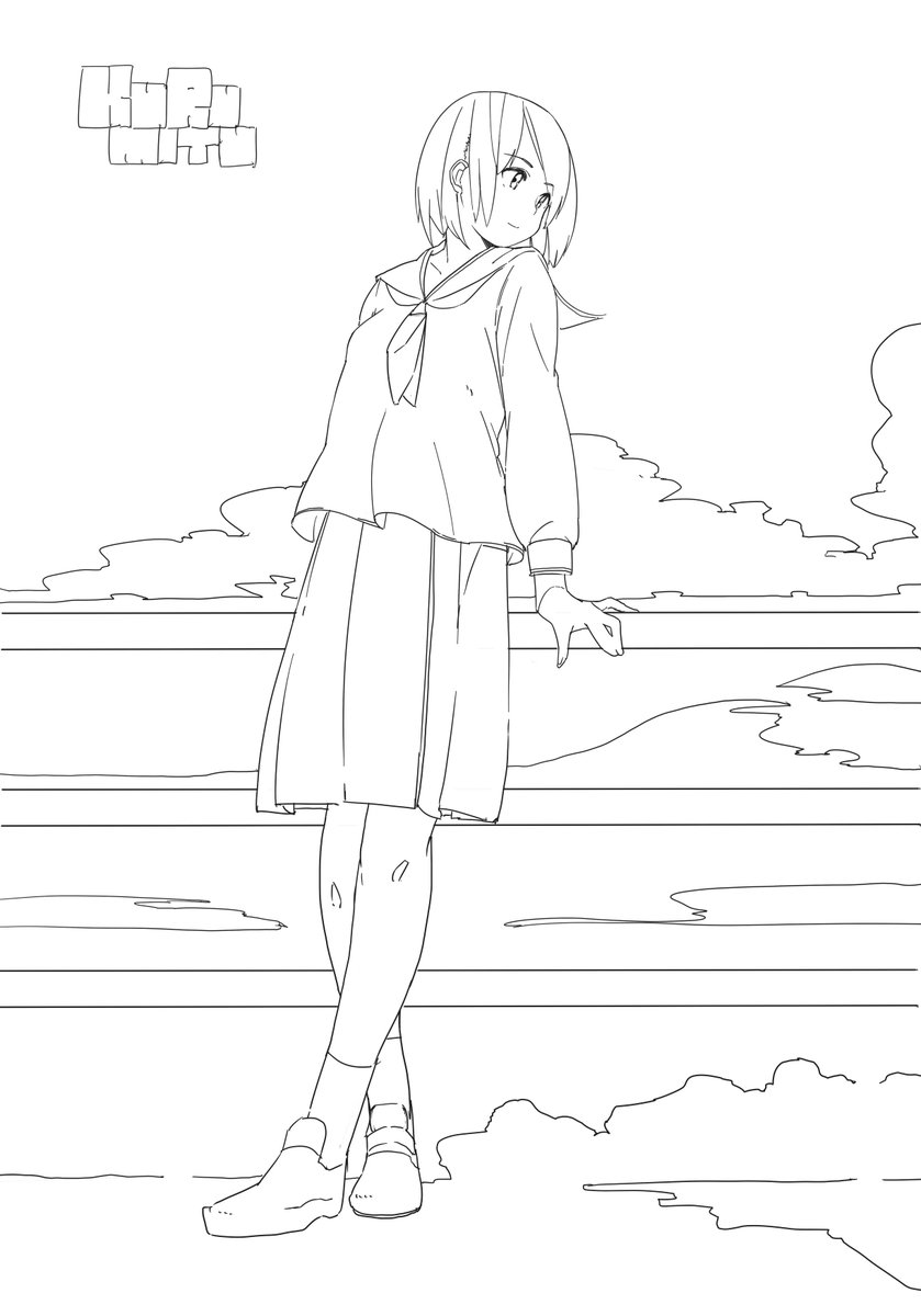 新しい描き方挑戦してるけど色組みが難しい 