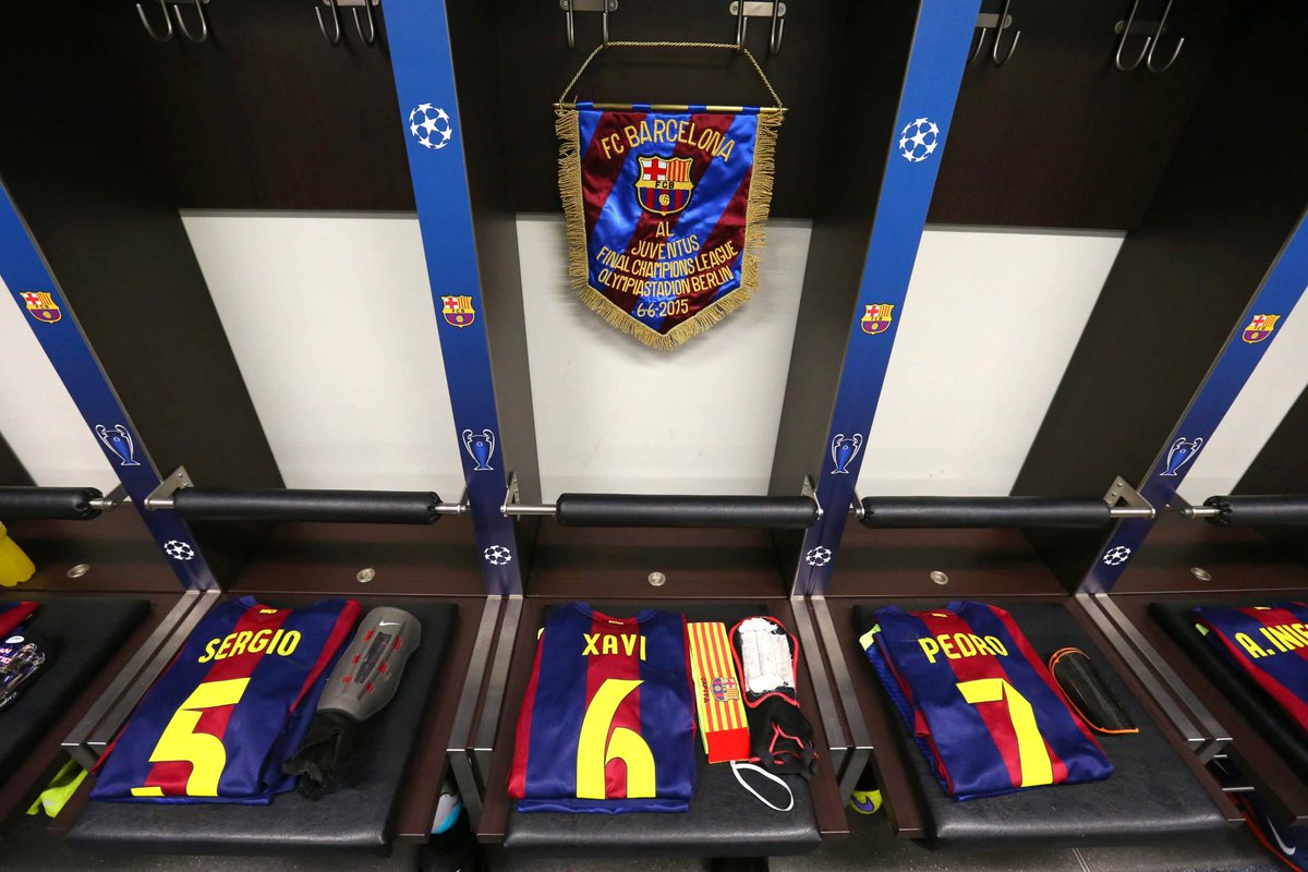 We take you into the <a href="/FCBarcelona/">FC Barcelona</a> dressing room ... on.fb.me/1dlux62
#UCLfinal