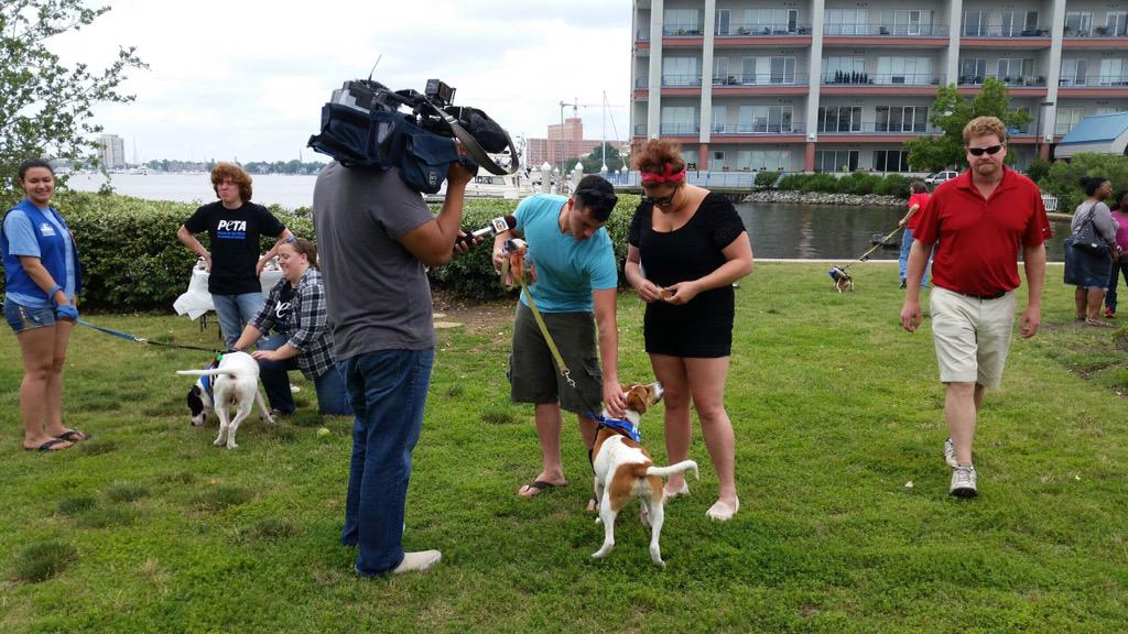 peta's tweet photo. Remember Joey? He got adopted today! He's all smiles with his new family. #AdoptAtPETA #AdoptDontBuy http://t.co/FSR8qWbuDG