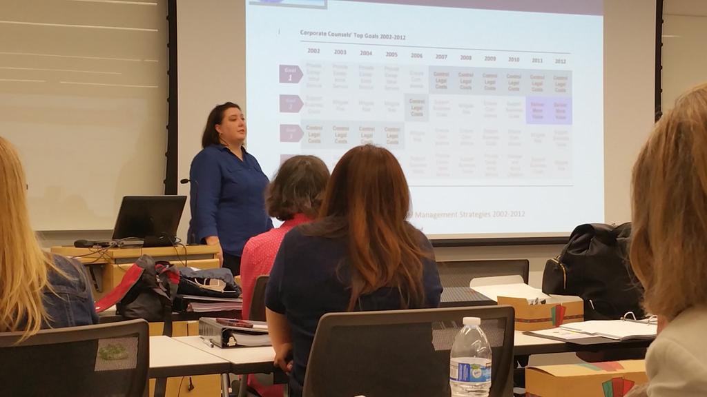 NCAPAnews's tweet photo. Tara Eberhart, RP, giving the Keynote speech at the #NCAPAEdCon! #paralegal #law #legal #dmv #dc http://t.co/SZlZIkJlJl