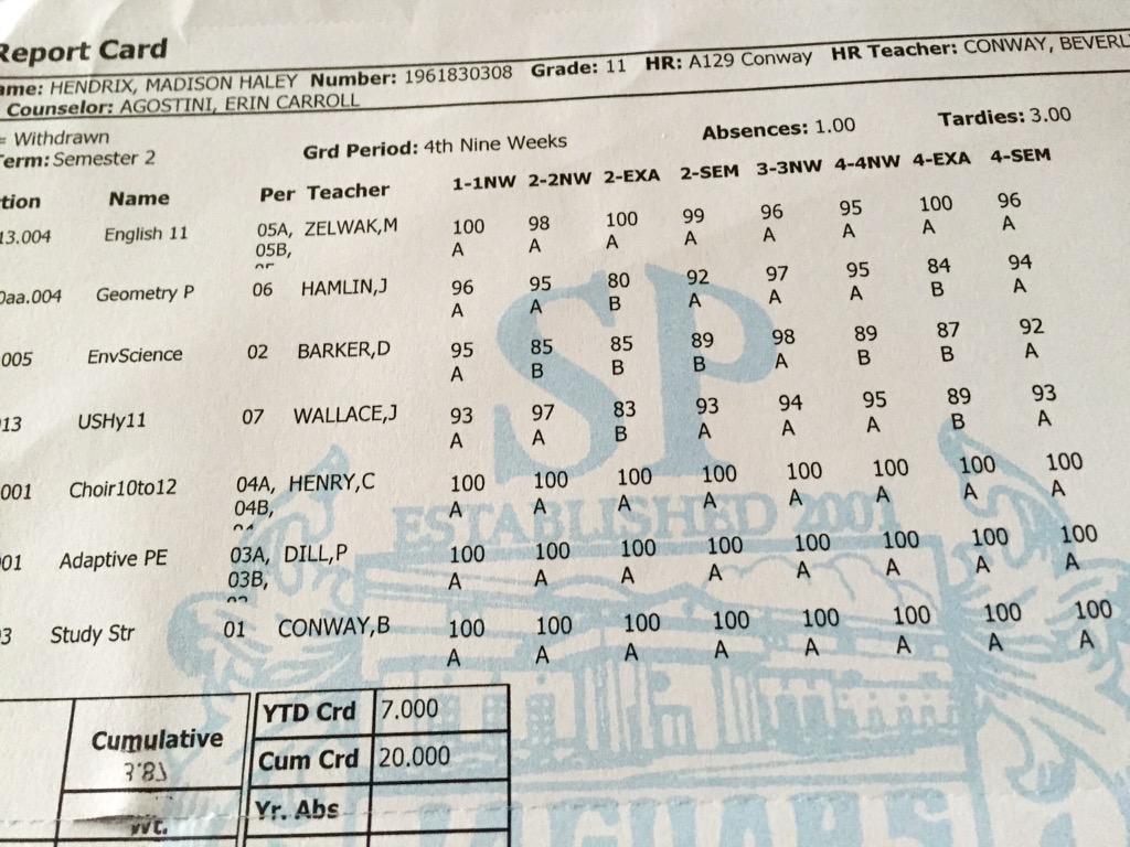MayzTheSoprano's tweet image. I did it, peeps!!! Straight A's for Mayz...even in Geometry! Woo-hoo! #FinalReportCard 😌☺️