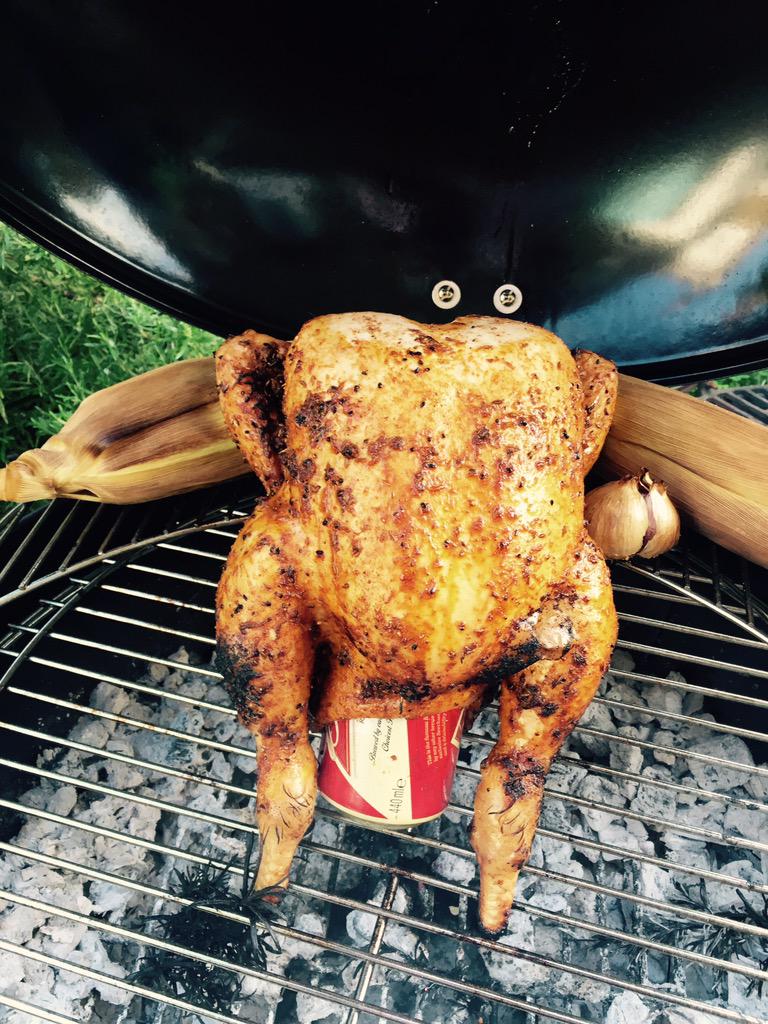 PorkandCo's tweet photo. Night off. BBQ out, gotta be beer butt chicken for the family. #realfood #whygoout #homecookingisbetter http://t.co/ge6DXmS7wz