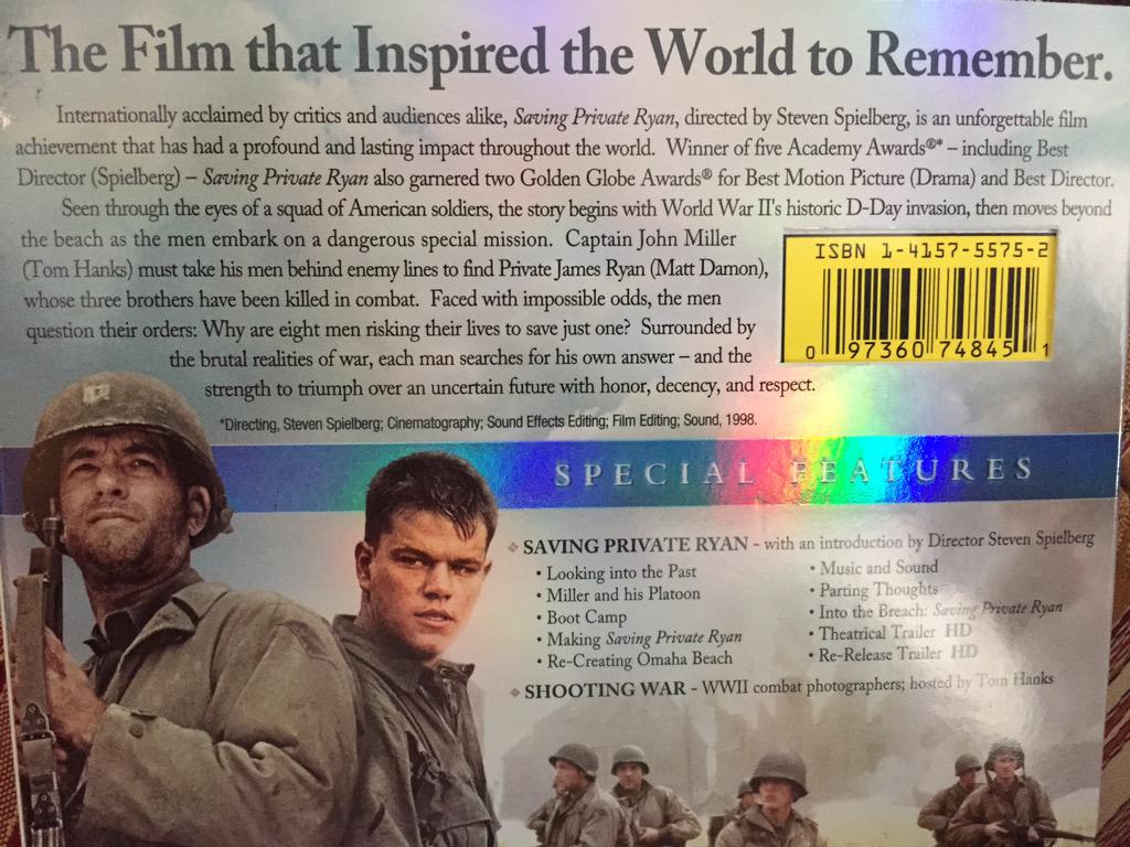 vite_george93's tweet photo. Always wanted to do this. Watching one of my all time favorite movies on the 71st anniversary of D-Day. #NeverForget http://t.co/y0voqfzY9V