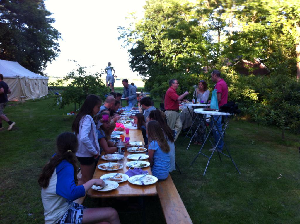 Ons afsluitende BBQ is in volle gang.