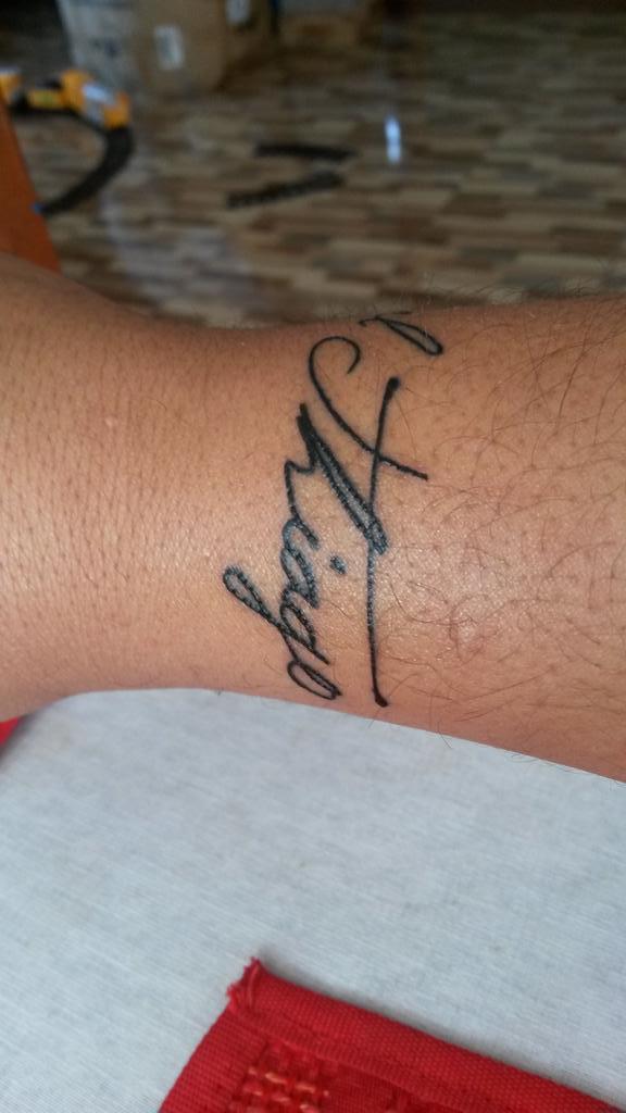 AlesitoAm's tweet photo. Tatuaje de mis dos gorditos.... http://t.co/ayFVm8c9TO