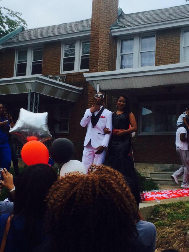 MASTERYPROM's tweet photo. Samir &amp; his beautiful date (Them glasses gotta go btw) 😍😍🔥 #PickettTakeover #prom2k15 http://t.co/VsggfkAC4i
