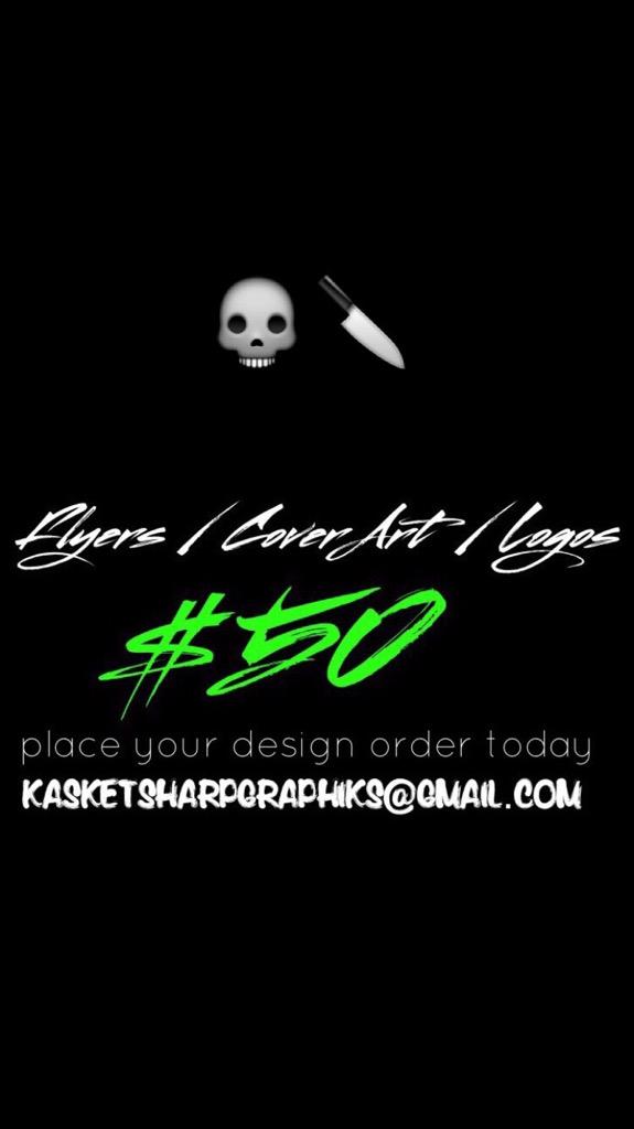 kasket_sharp's tweet image. #StaySharpSaturday... 

#FlyerDesign #LogoDesign #Photoshop 

Graphic Inquiries 📩:
kasketsharpgraphiks@gmail.com
💀🔪