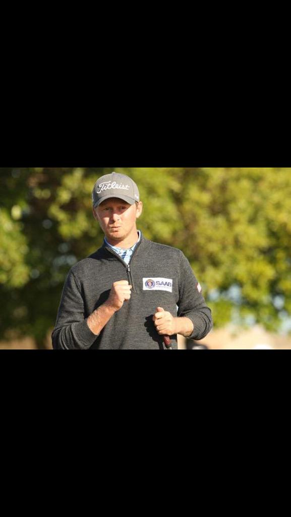 TertiusMarais's tweet photo. Well done to @Saab representative @JustinHarding60 for winning on the @Sunshine_Tour great golf  @TanikaHogan1 http://t.co/9Gf6LsL4O7